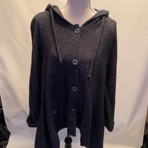 long sweater with a hoodie
